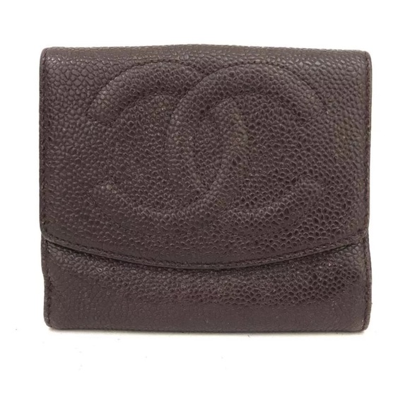 CHANEL Handbags - Chanel CC brown/burgandy Wallet